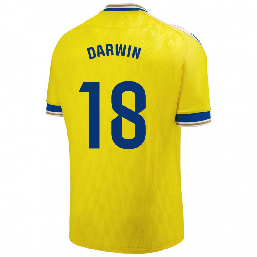 Kobiety Darwin Machís #18 Żółty Domowa Koszulka 2023/24 Koszulki Klubowe