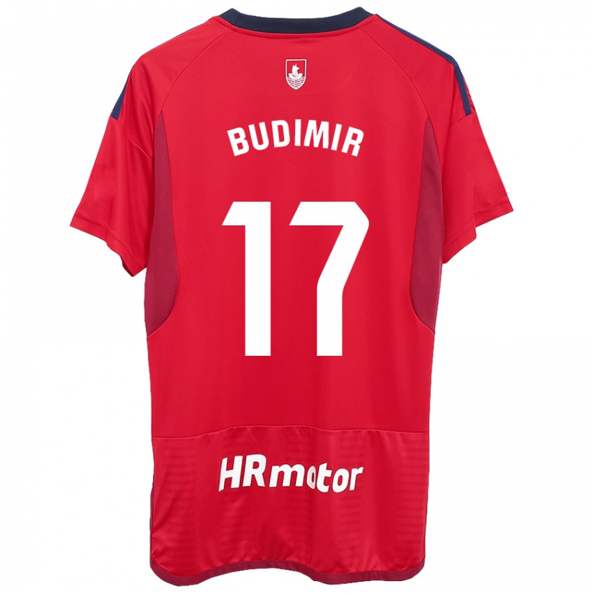 Kobiety Ante Budimir #17 Czerwony Domowa Koszulka 2023/24 Koszulki Klubowe