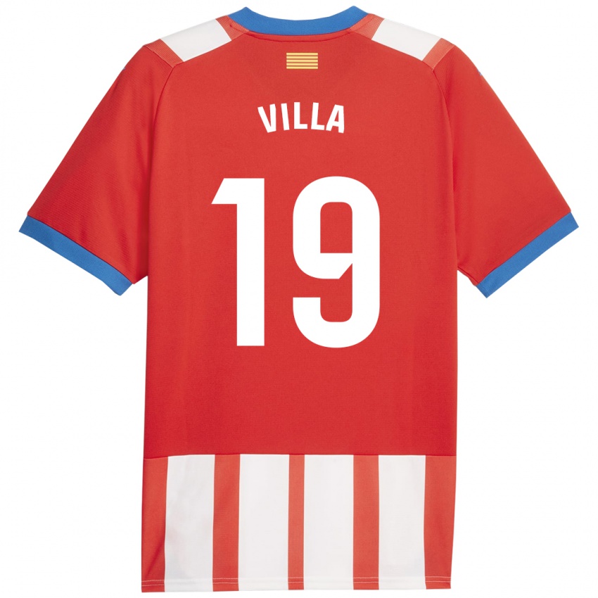 Kobiety Toni Villa #19 Czerwony Biały Domowa Koszulka 2023/24 Koszulki Klubowe