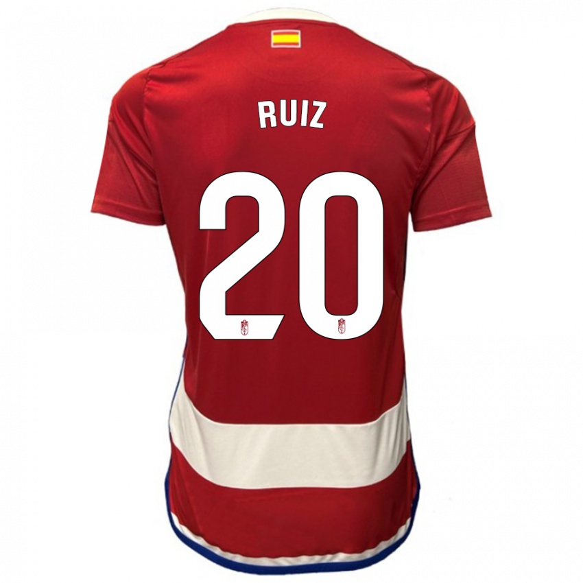 Kobiety Sergio Ruiz #20 Czerwony Domowa Koszulka 2023/24 Koszulki Klubowe