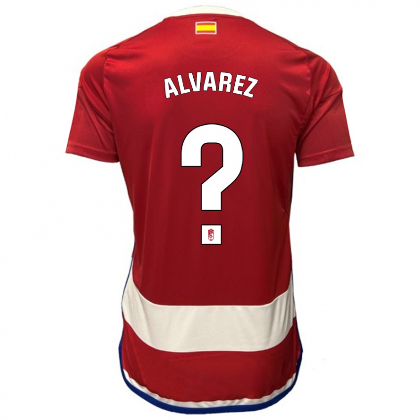 Kobiety Rubén Álvarez #0 Czerwony Domowa Koszulka 2023/24 Koszulki Klubowe