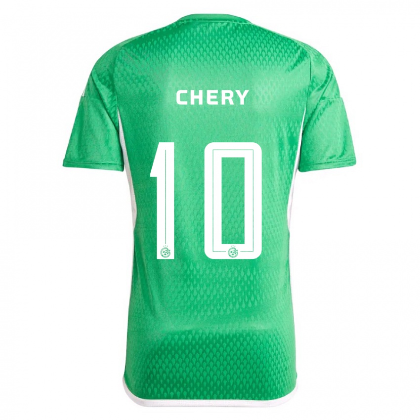 Kobiety Tjaronn Chery #10 Biało Niebieski Domowa Koszulka 2023/24 Koszulki Klubowe