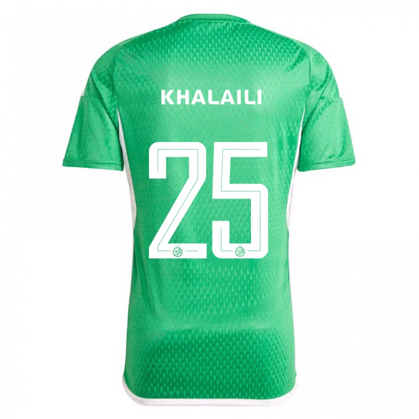 Kobiety Anan Khalaili #25 Biało Niebieski Domowa Koszulka 2023/24 Koszulki Klubowe