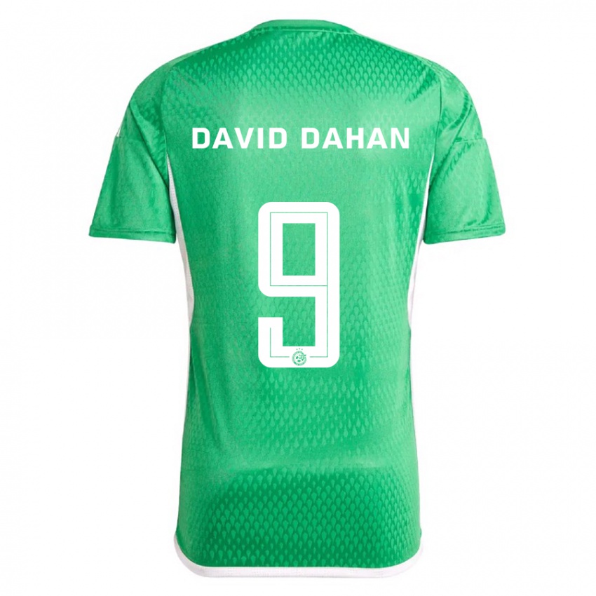 Kobiety Omer David Dahan #9 Biało Niebieski Domowa Koszulka 2023/24 Koszulki Klubowe