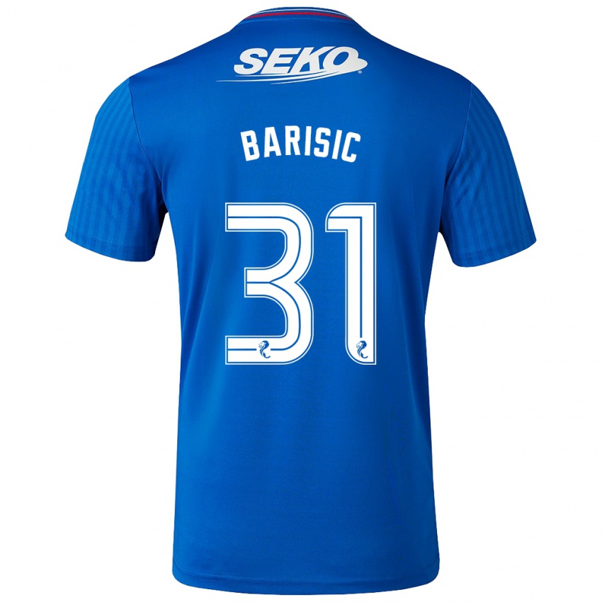 Kobiety Borna Barisic #31 Niebieski Domowa Koszulka 2023/24 Koszulki Klubowe