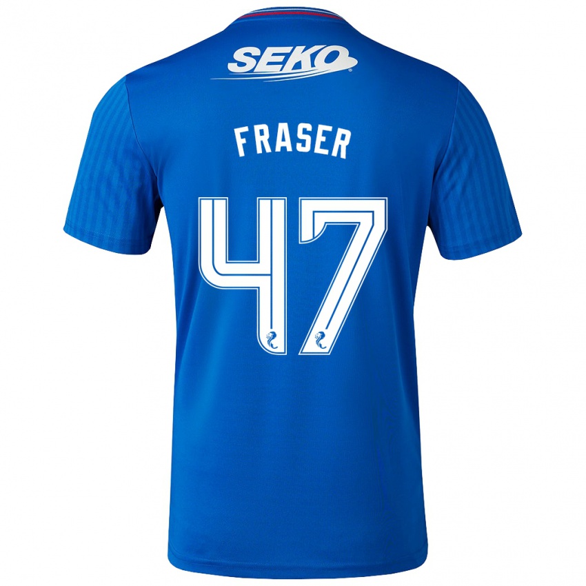 Kobiety Robbie Fraser #47 Niebieski Domowa Koszulka 2023/24 Koszulki Klubowe