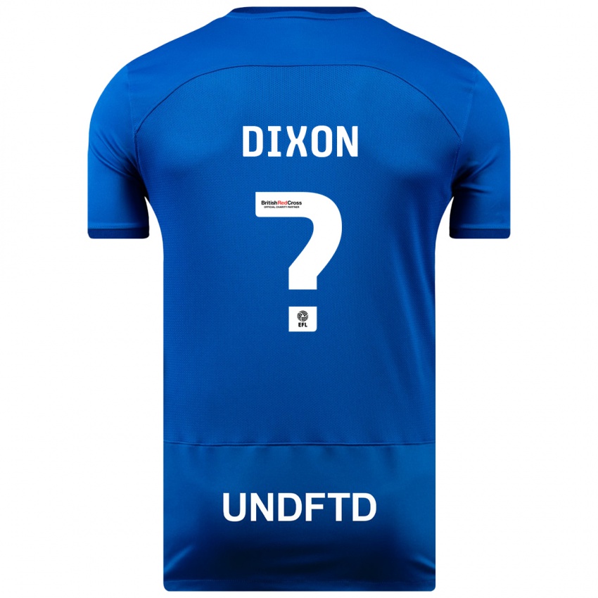 Kobiety Junior Dixon #0 Niebieski Domowa Koszulka 2023/24 Koszulki Klubowe