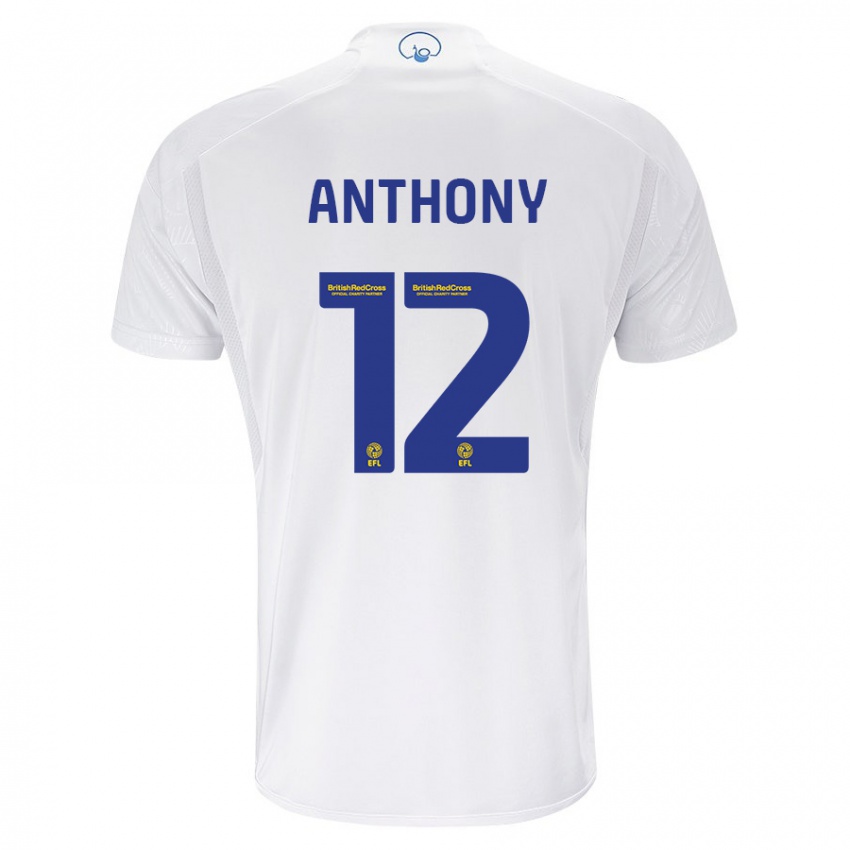 Kobiety Jaidon Anthony #12 Biały Domowa Koszulka 2023/24 Koszulki Klubowe