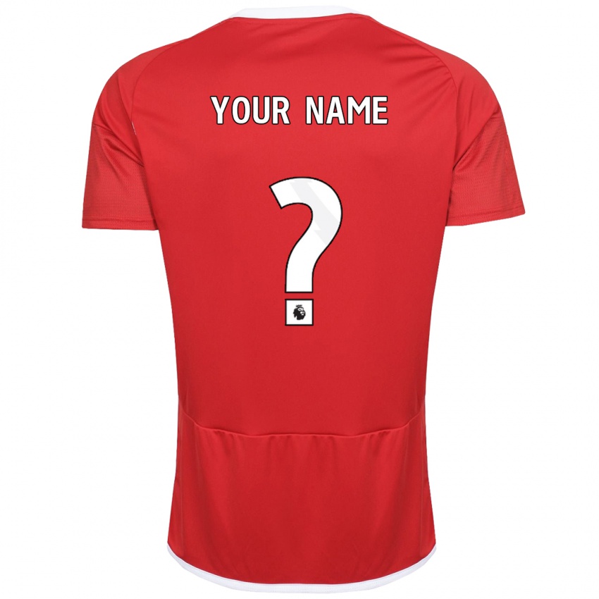Kobiety Twoje Imię #0 Czerwony Domowa Koszulka 2023/24 Koszulki Klubowe
