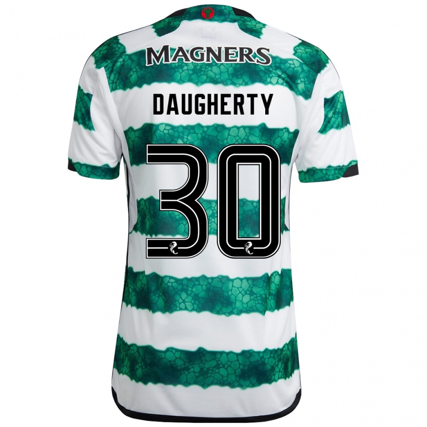 Kobiety Kelsey Daugherty #30 Zielony Domowa Koszulka 2023/24 Koszulki Klubowe