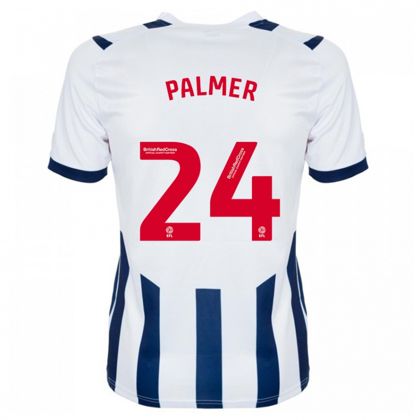 Kobiety Alex Palmer #24 Biały Domowa Koszulka 2023/24 Koszulki Klubowe