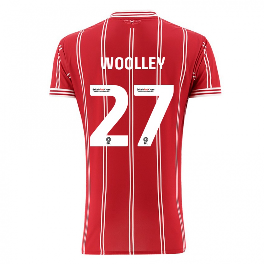 Kobiety Jesse Woolley #27 Czerwony Domowa Koszulka 2023/24 Koszulki Klubowe