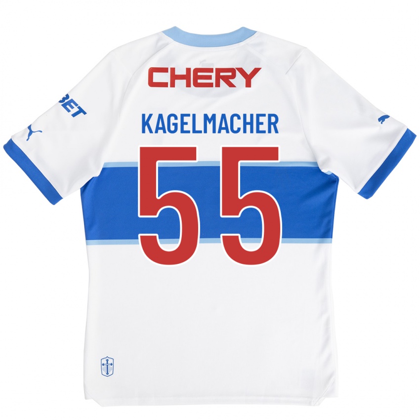 Kobiety Gary Kagelmacher #55 Biały Domowa Koszulka 2023/24 Koszulki Klubowe