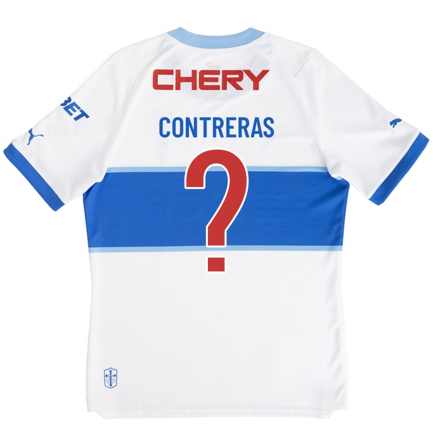 Kobiety Mathías Contreras #0 Biały Domowa Koszulka 2023/24 Koszulki Klubowe