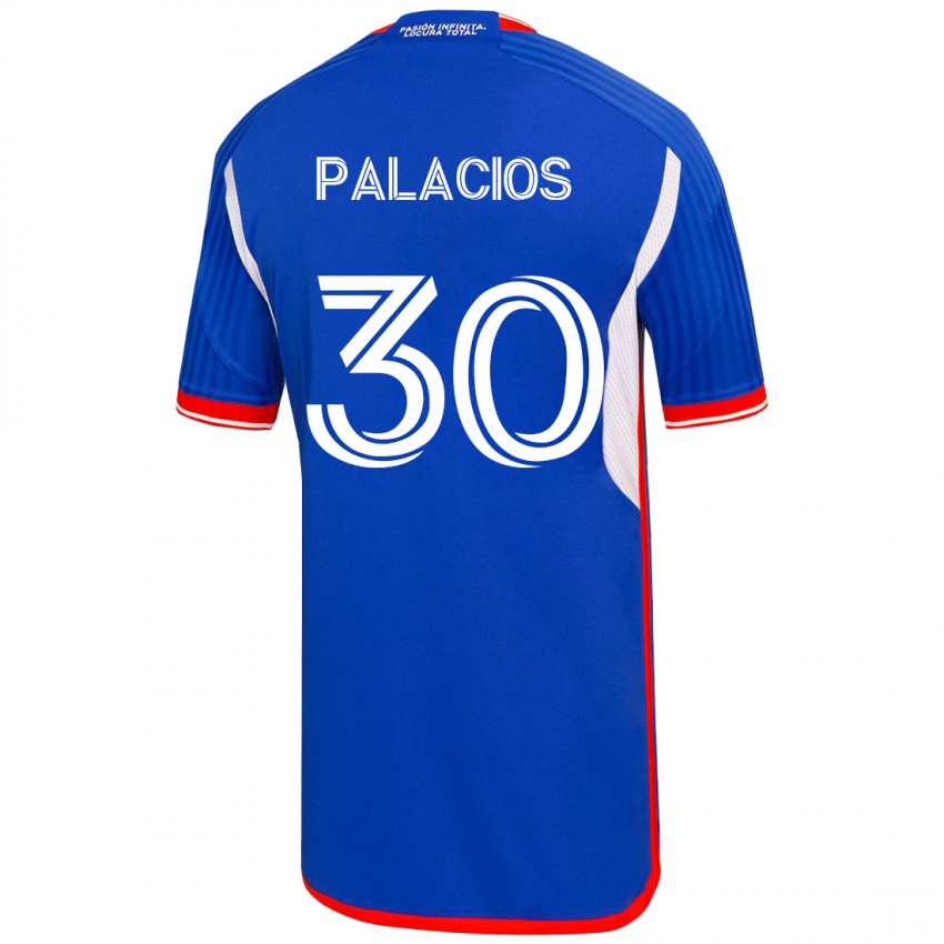 Kobiety Cristian Palacios #30 Niebieski Domowa Koszulka 2023/24 Koszulki Klubowe