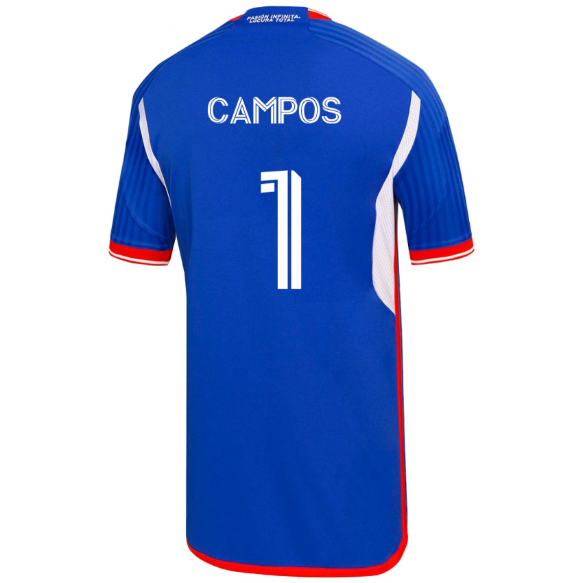 Kobiety Natalia Campos #1 Niebieski Domowa Koszulka 2023/24 Koszulki Klubowe