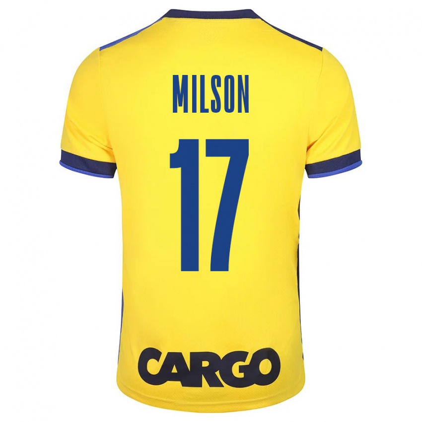 Kobiety Milson #17 Żółty Domowa Koszulka 2023/24 Koszulki Klubowe