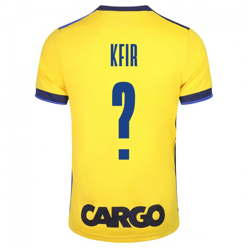 Kobiety Yuval Kfir #0 Żółty Domowa Koszulka 2023/24 Koszulki Klubowe
