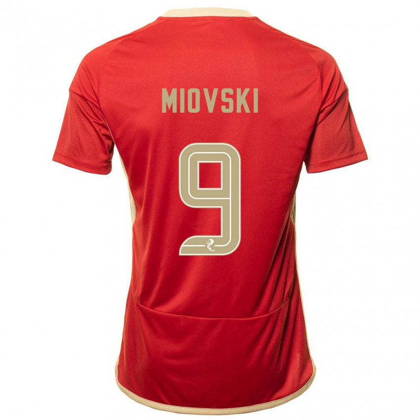 Kobiety Bojan Miovski #9 Czerwony Domowa Koszulka 2023/24 Koszulki Klubowe