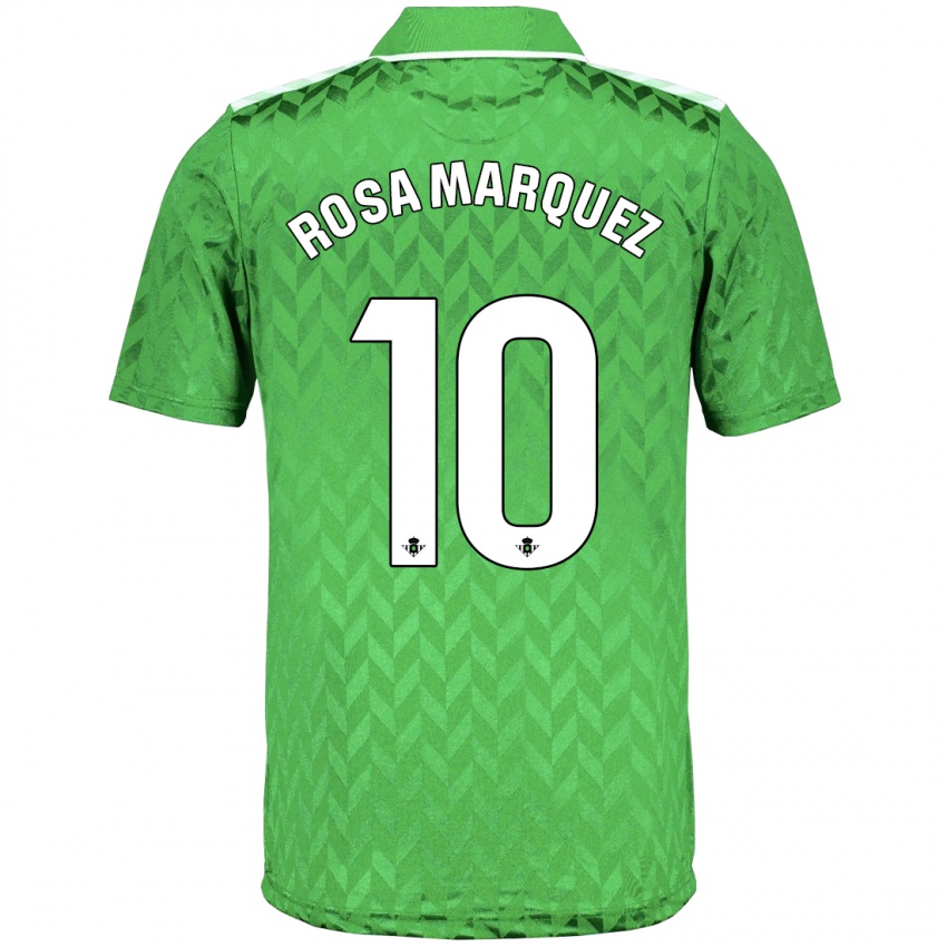 Kobiety Rosa Márquez Baena #10 Zielony Wyjazdowa Koszulka 2023/24 Koszulki Klubowe