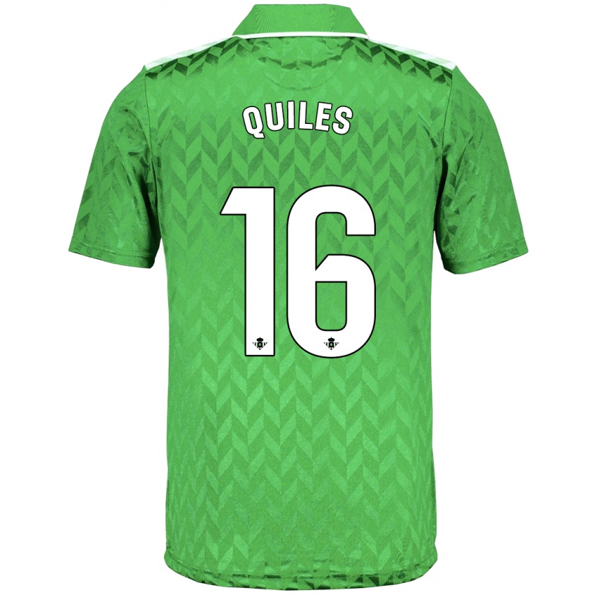 Kobiety Violeta García Quiles #16 Zielony Wyjazdowa Koszulka 2023/24 Koszulki Klubowe