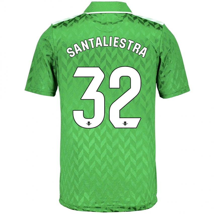 Kobiety Carla Santaliestra #32 Zielony Wyjazdowa Koszulka 2023/24 Koszulki Klubowe