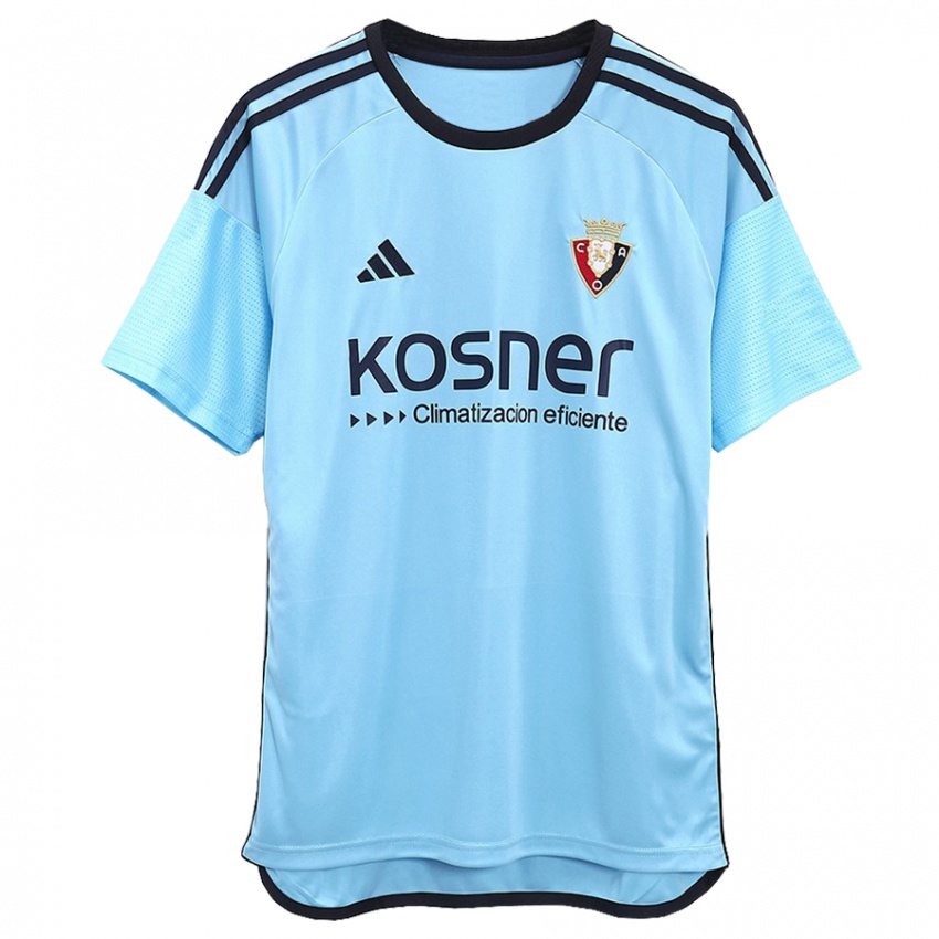 Kobiety Iker Muñoz #34 Niebieski Wyjazdowa Koszulka 2023/24 Koszulki Klubowe