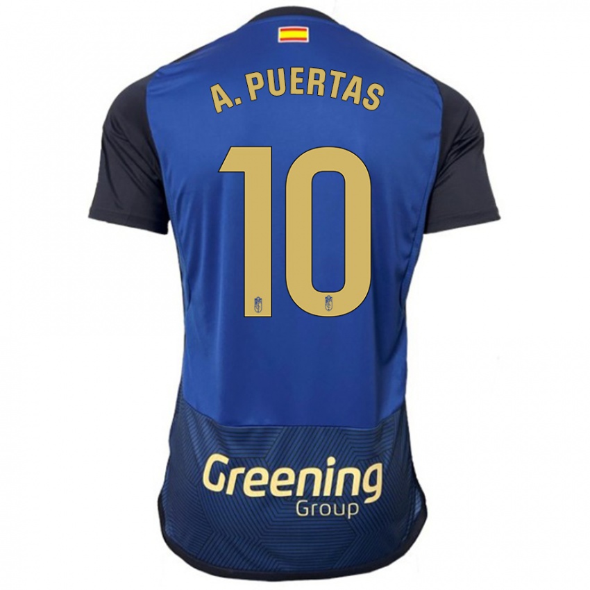 Kobiety Antonio Puertas #10 Marynarka Wojenna Wyjazdowa Koszulka 2023/24 Koszulki Klubowe