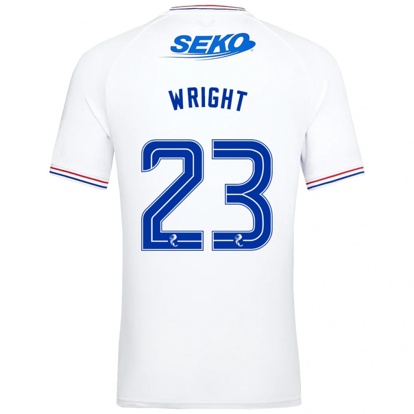 Kobiety Scott Wright #23 Biały Wyjazdowa Koszulka 2023/24 Koszulki Klubowe