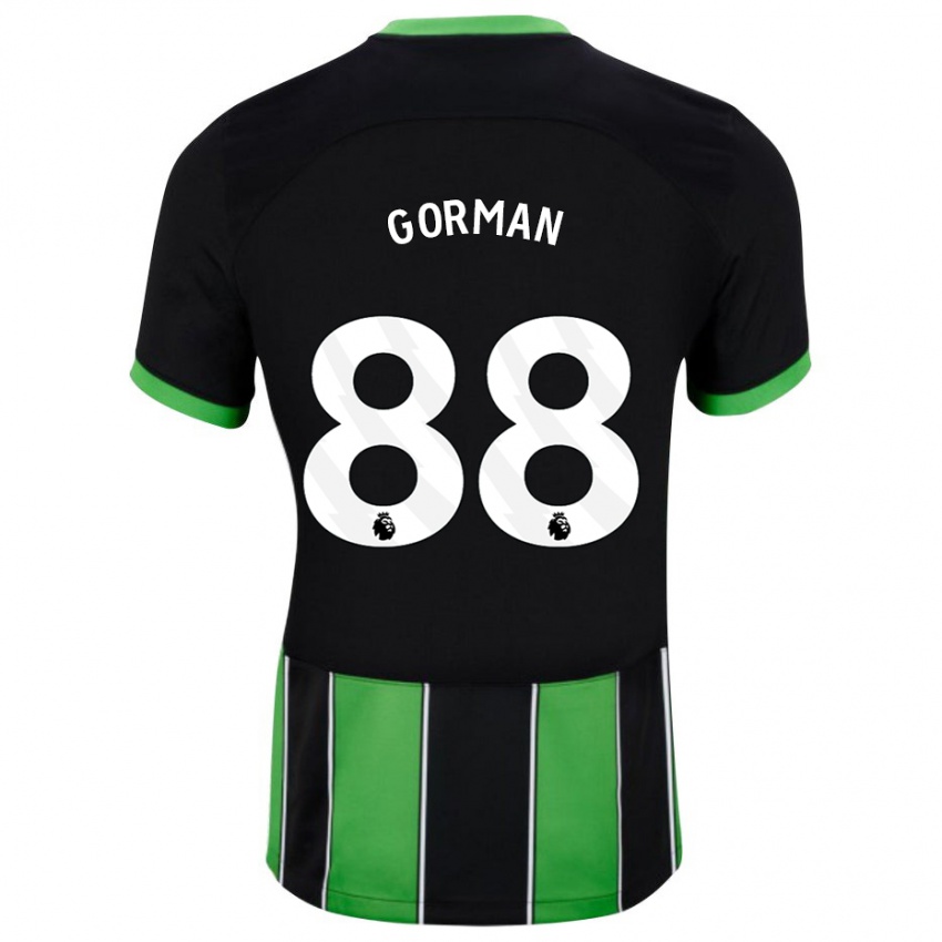 Kobiety Ronnie Gorman #88 Czarny Zielony Wyjazdowa Koszulka 2023/24 Koszulki Klubowe