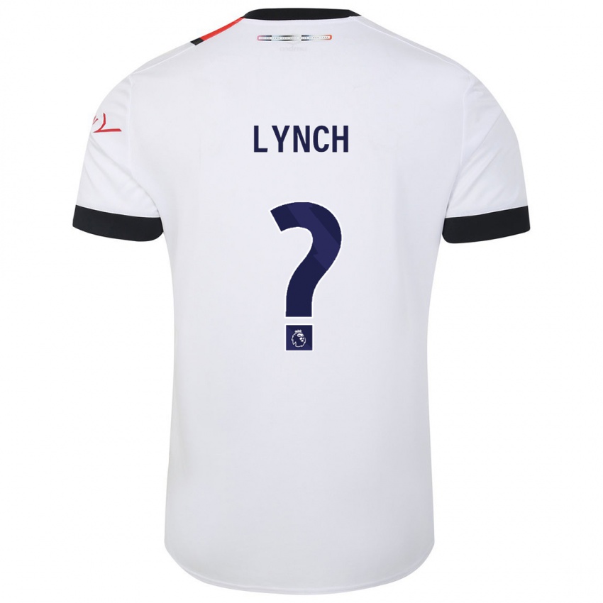 Kobiety Oliver Lynch #0 Biały Wyjazdowa Koszulka 2023/24 Koszulki Klubowe