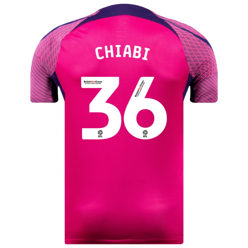 Kobiety Tom Chiabi #36 Purpurowy Wyjazdowa Koszulka 2023/24 Koszulki Klubowe