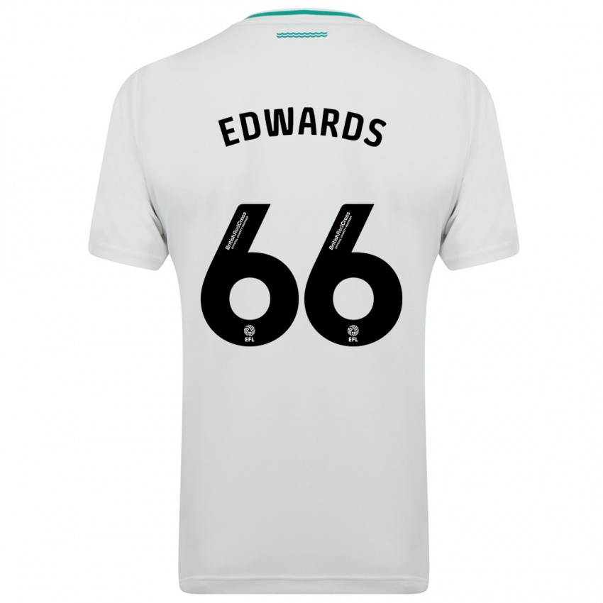 Kobiety Diamond Edwards #66 Biały Wyjazdowa Koszulka 2023/24 Koszulki Klubowe