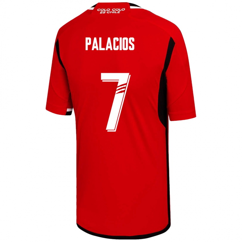 Kobiety Carlos Palacios #7 Czerwony Wyjazdowa Koszulka 2023/24 Koszulki Klubowe