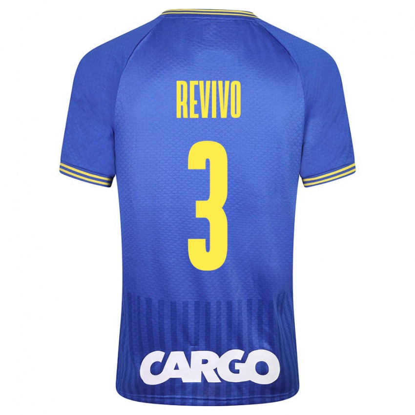 Kobiety Roy Revivo #3 Niebieski Wyjazdowa Koszulka 2023/24 Koszulki Klubowe