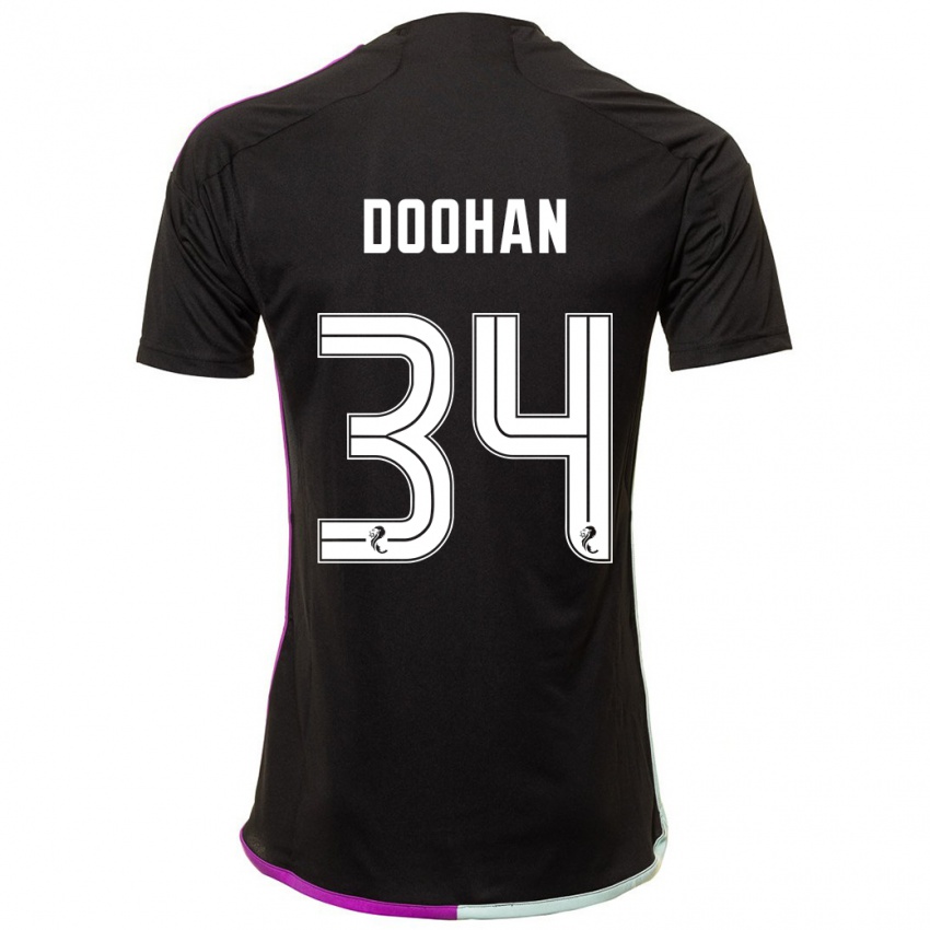 Kobiety Ross Doohan #34 Czarny Wyjazdowa Koszulka 2023/24 Koszulki Klubowe