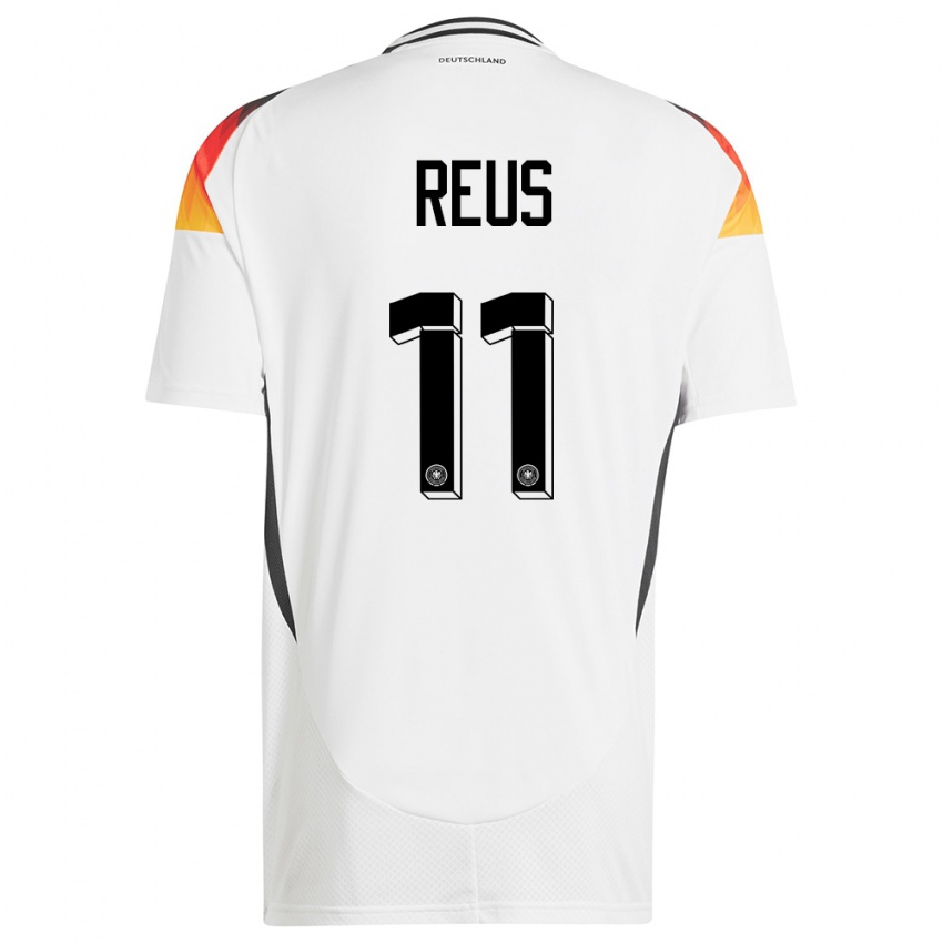 Dzieci Niemcy Marco Reus #11 Biały Domowa Koszulka 24-26 Koszulki Klubowe