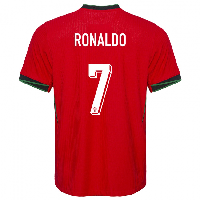 Dzieci Portugalia Cristiano Ronaldo #7 Czerwony Domowa Koszulka 24-26 Koszulki Klubowe