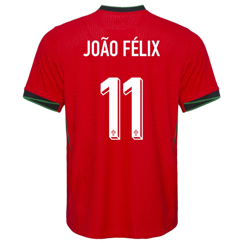 Dzieci Portugalia Joao Felix #11 Czerwony Domowa Koszulka 24-26 Koszulki Klubowe