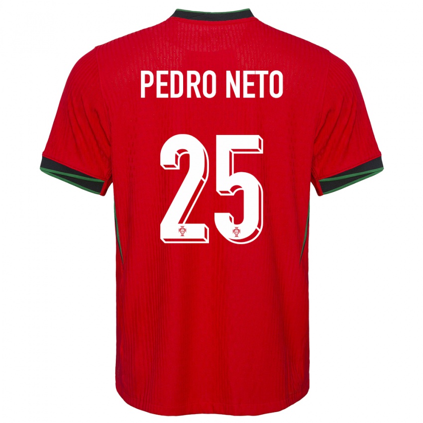 Dzieci Portugalia Pedro Neto #25 Czerwony Domowa Koszulka 24-26 Koszulki Klubowe