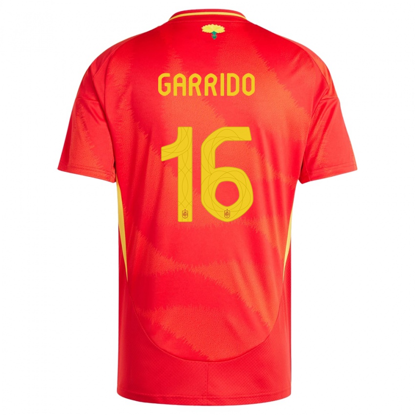 Dzieci Hiszpania Aleix Garrido #16 Czerwony Domowa Koszulka 24-26 Koszulki Klubowe