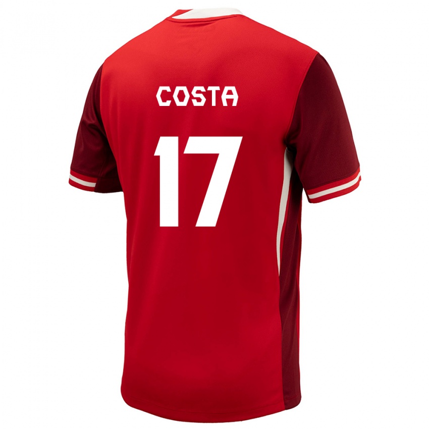 Dzieci Kanada Jesse Costa #17 Czerwony Domowa Koszulka 24-26 Koszulki Klubowe