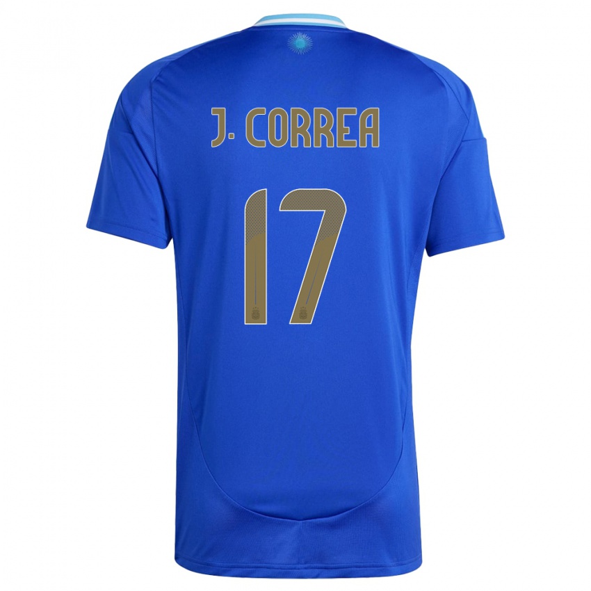 Dzieci Argentyna Joaquin Correa #17 Niebieski Wyjazdowa Koszulka 24-26 Koszulki Klubowe