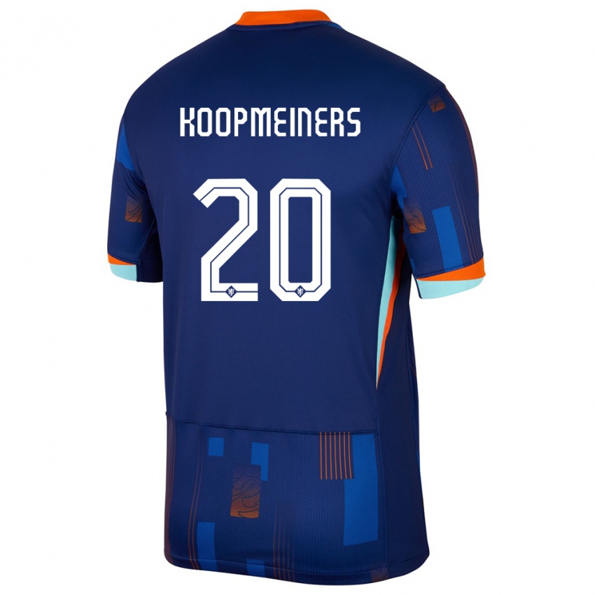 Dzieci Holandia Teun Koopmeiners #20 Niebieski Wyjazdowa Koszulka 24-26 Koszulki Klubowe