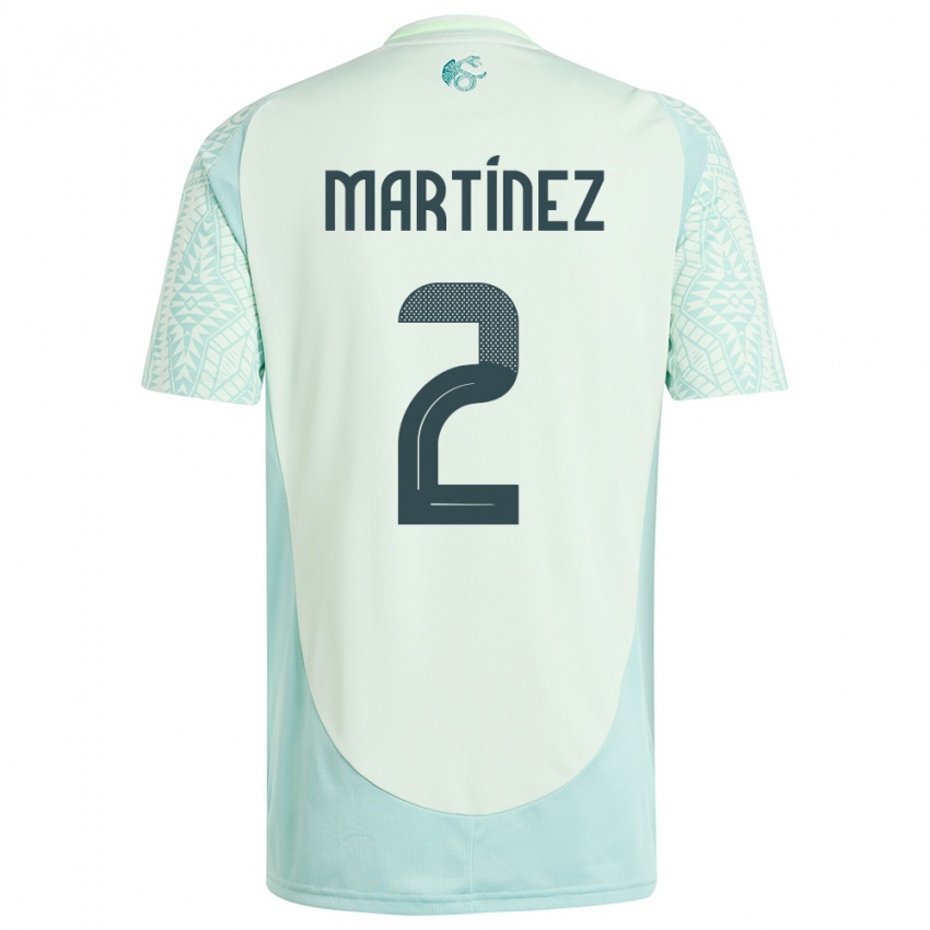 Dzieci Meksyk Emilio Martinez #2 Lniana Zieleń Wyjazdowa Koszulka 24-26 Koszulki Klubowe