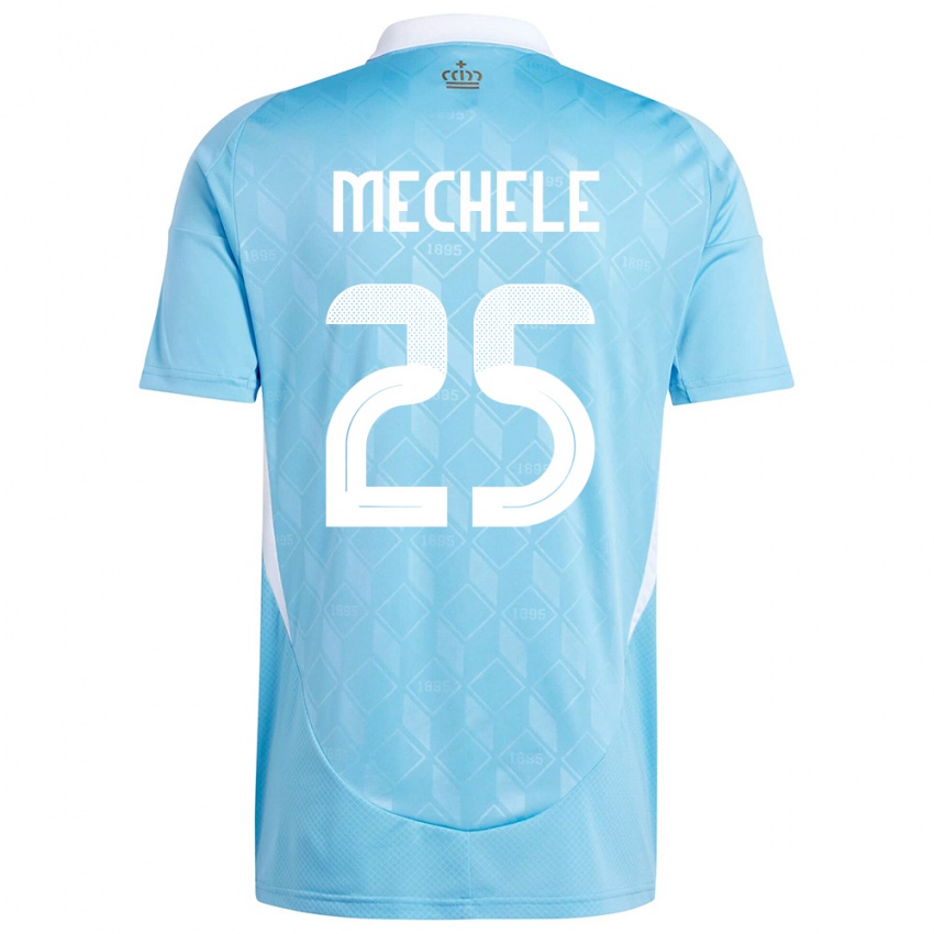 Dzieci Belgia Brandon Mechele #25 Niebieski Wyjazdowa Koszulka 24-26 Koszulki Klubowe