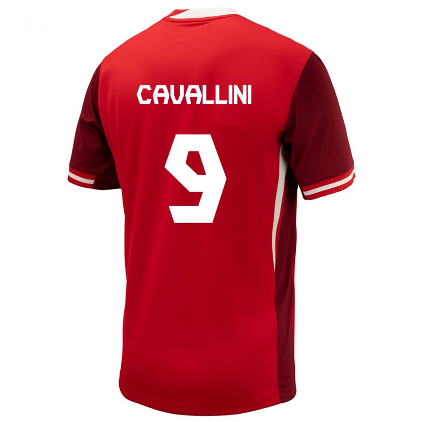 Męski Kanada Lucas Cavallini #9 Czerwony Domowa Koszulka 24-26 Koszulki Klubowe