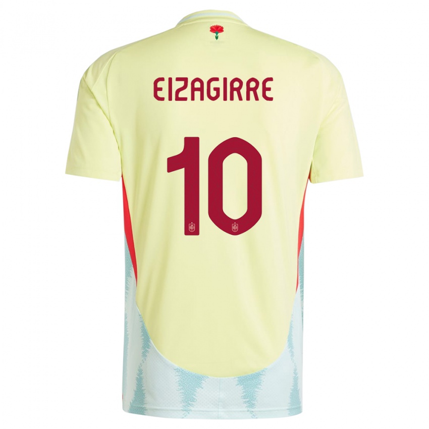 Męski Hiszpania Nerea Eizagirre #10 Żółty Wyjazdowa Koszulka 24-26 Koszulki Klubowe