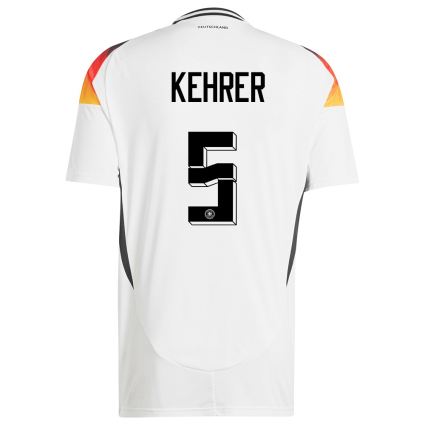 Kobiety Niemcy Thilo Kehrer #5 Biały Domowa Koszulka 24-26 Koszulki Klubowe