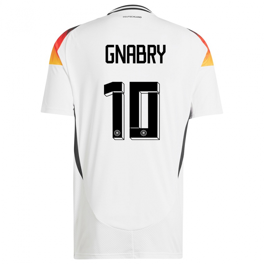 Kobiety Niemcy Serge Gnabry #10 Biały Domowa Koszulka 24-26 Koszulki Klubowe